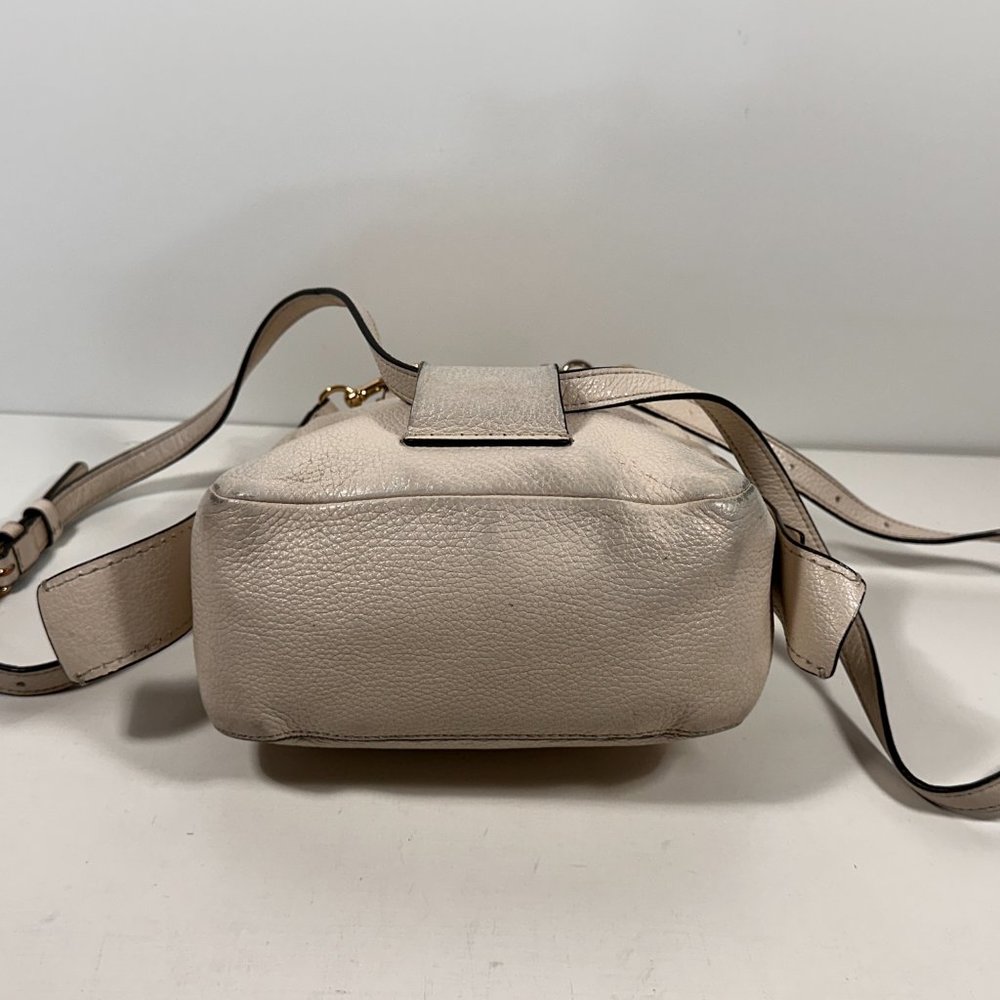 Coach (F30530) Andi Cream White Leather Convertible Backpack - Picture 5 of 9